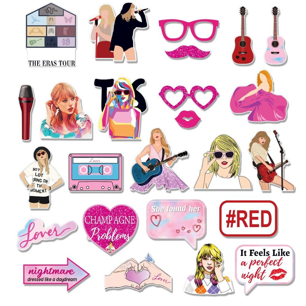 Taylor Swift Eras Tour Photobooth Stick Set Party Decorations